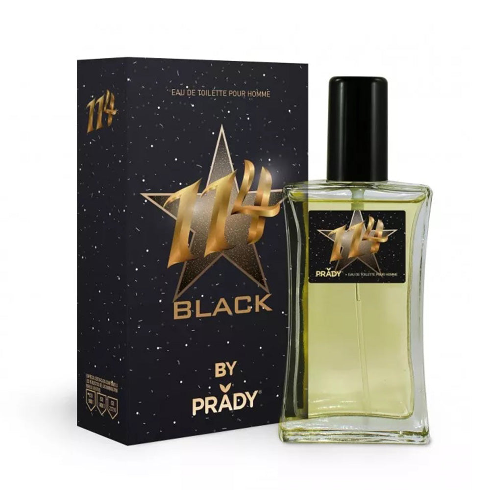 PRADY Eau De Toilette Black 114 For Men 100ml