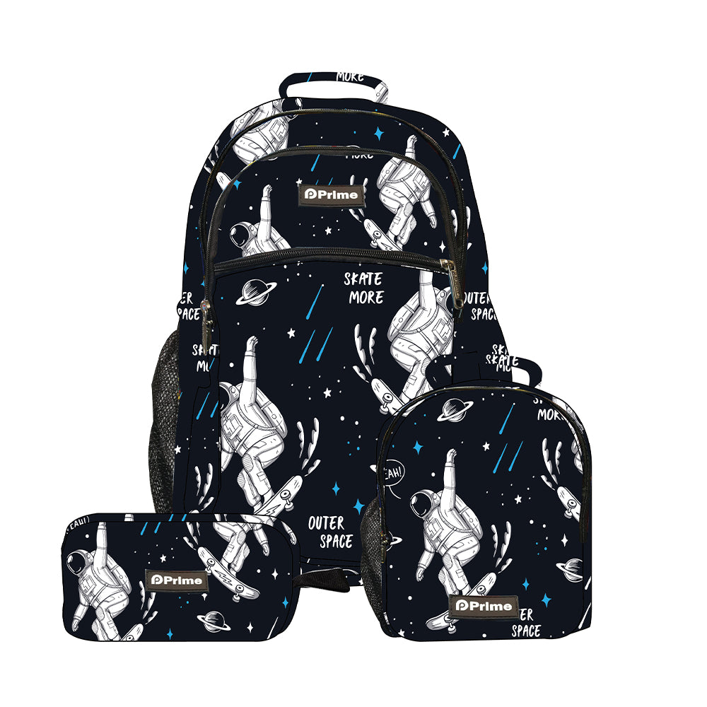 Prime 3 in 1 set (17 Inch BackPack   Pencil Case   Lunch Bag) / PB-049