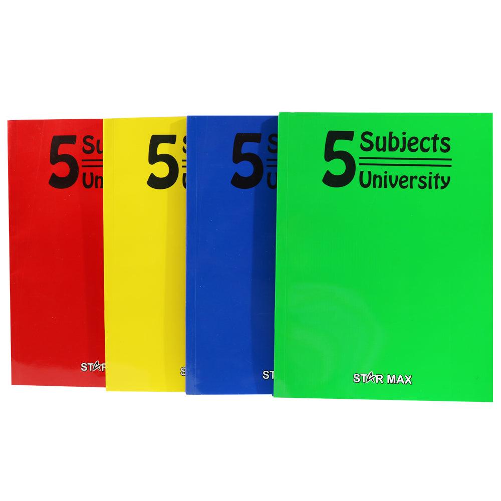 Star Max 5 Subject Copybook - 80sheets -160 Pages - SeyesYellow