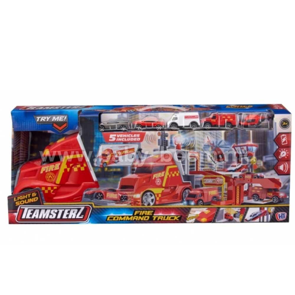 Teamsterz Fire Truck With 5 Vehicles