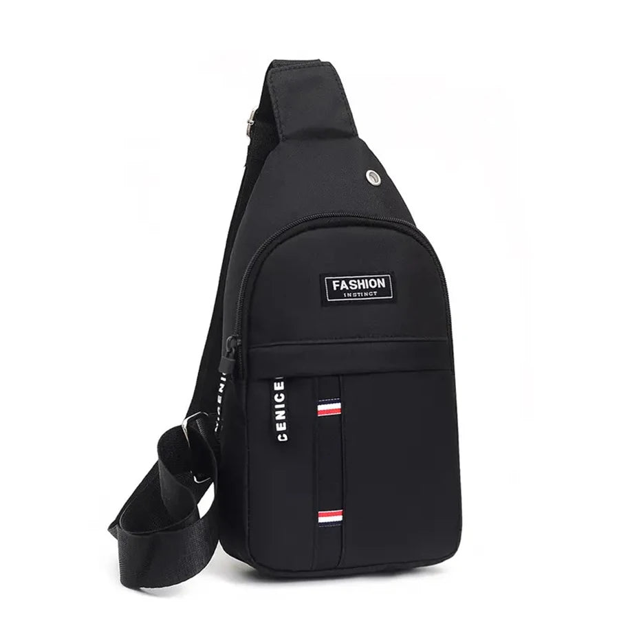 Stylish Male Chest BagBlack