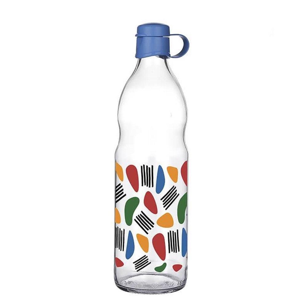 Titiz Plastik Frido Patterned Water Bottle / 1000ml - 34ozBlue / Colorful
