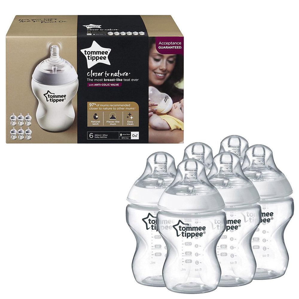 Tommee Tippee 422560 Closer to Nature Baby Bottle 260ml  6 pack / 5603