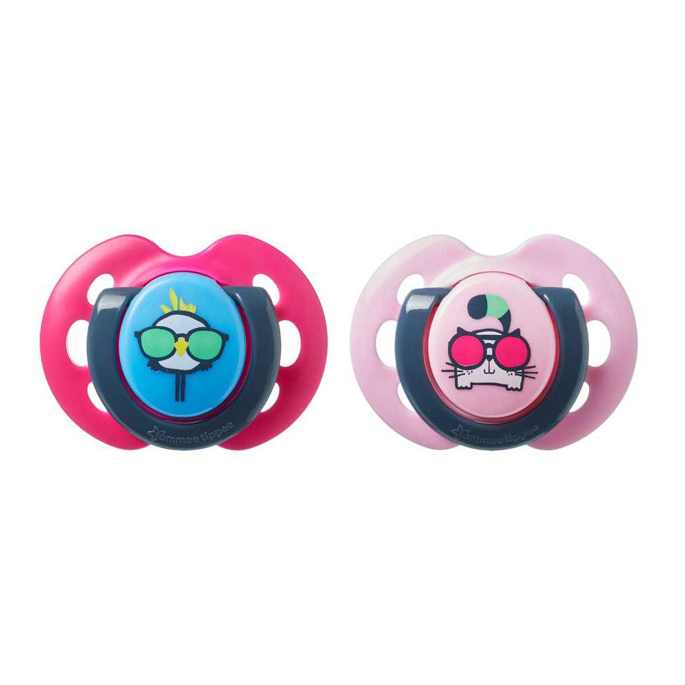 Tommee Tippee Soother  Fun Style 0 -6 M / 33575Pink& fuchsia