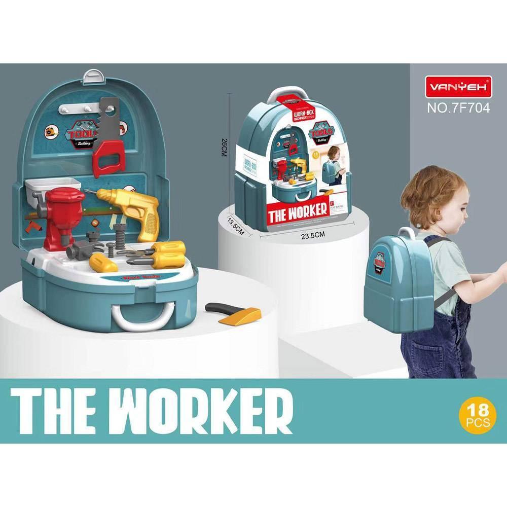 Tool The Worker Set Plastic Box