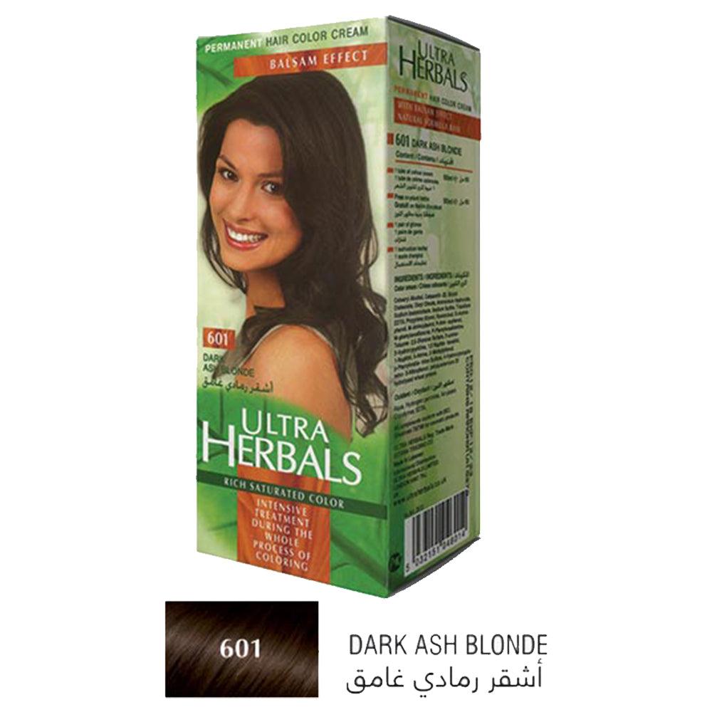 Ultra Herbals Hair Color Cream 601 Dark Ash Blonde