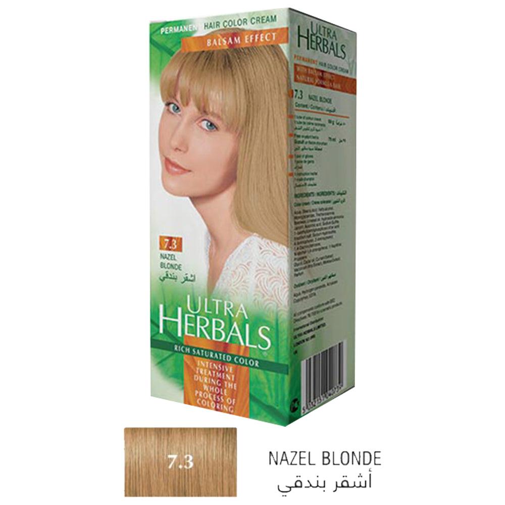 Ultra Herbals Hair Color Cream 7.3 Nazel Blonde / 5060433831935