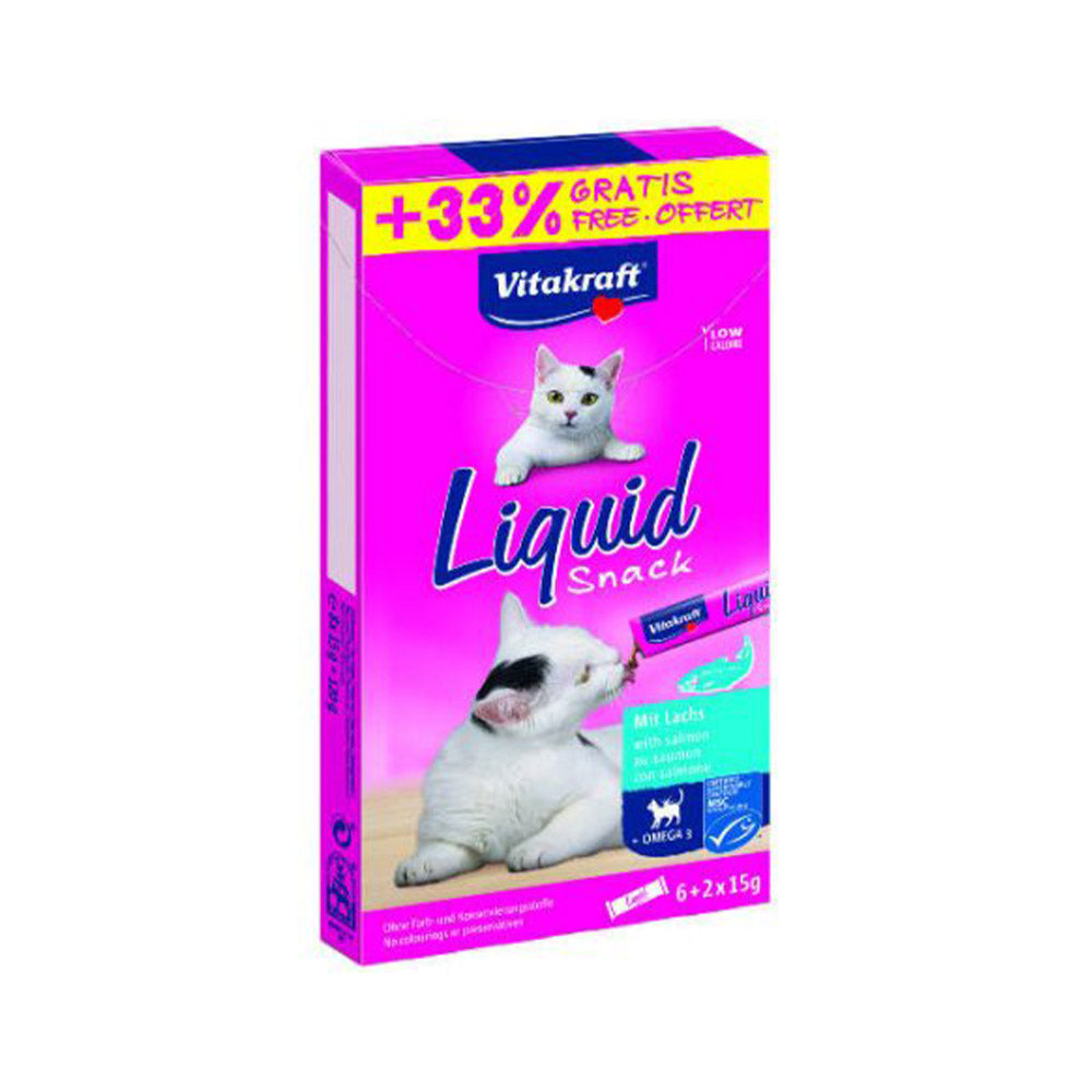 Vitakraft Cat Liquid Snack reward snack salmon 6 2x15g