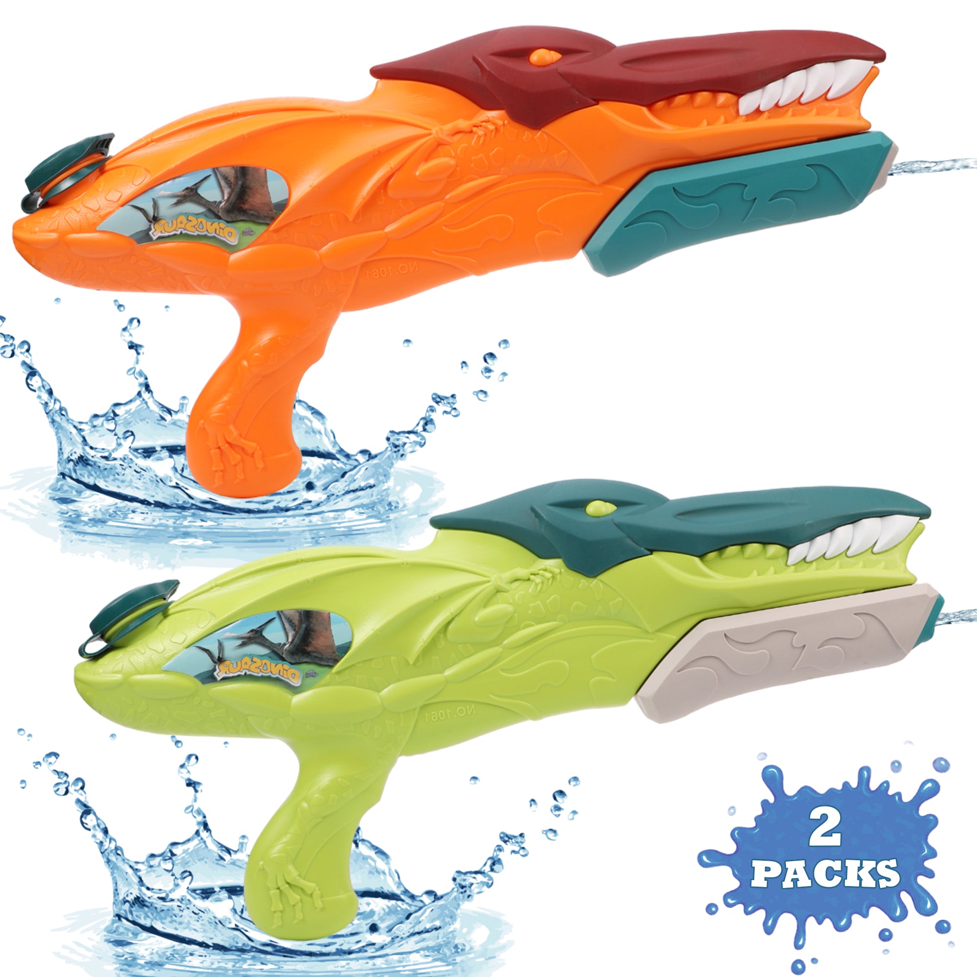Water Squirt Gun Blaster DinosaurOrange