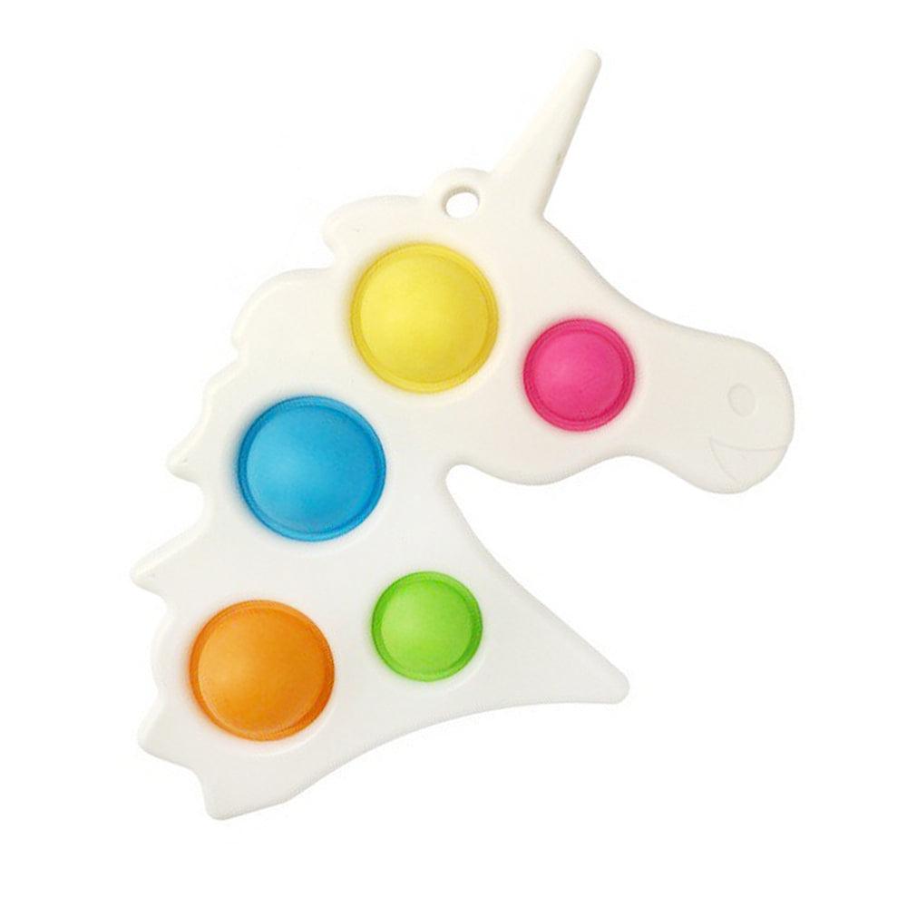 White Unicorn Pop It Fidget Toy
