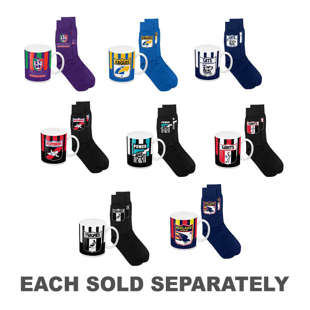 AFL Coffee Mug and Socks HeritageCOL Magpies
