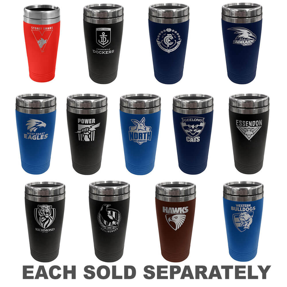 AFL Travel Mug Stainless SteelCW Magpies