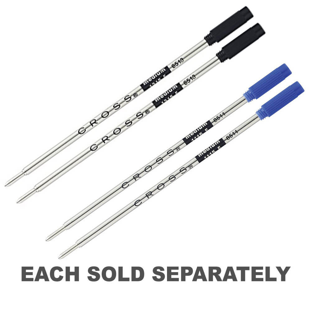 Ballpoint Pen Medium Refill 2 PackBlack