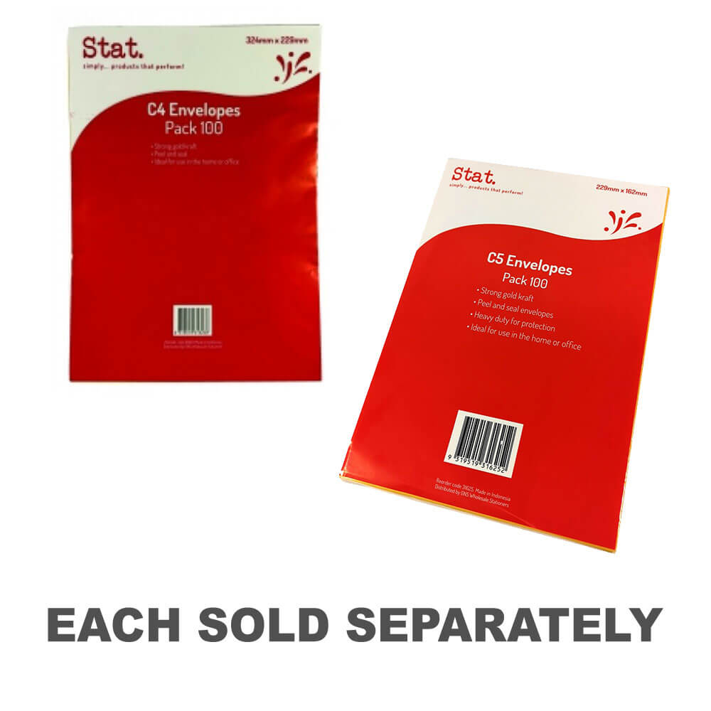 Stat Kraft Peel & Seal Envelope (100pk)C4