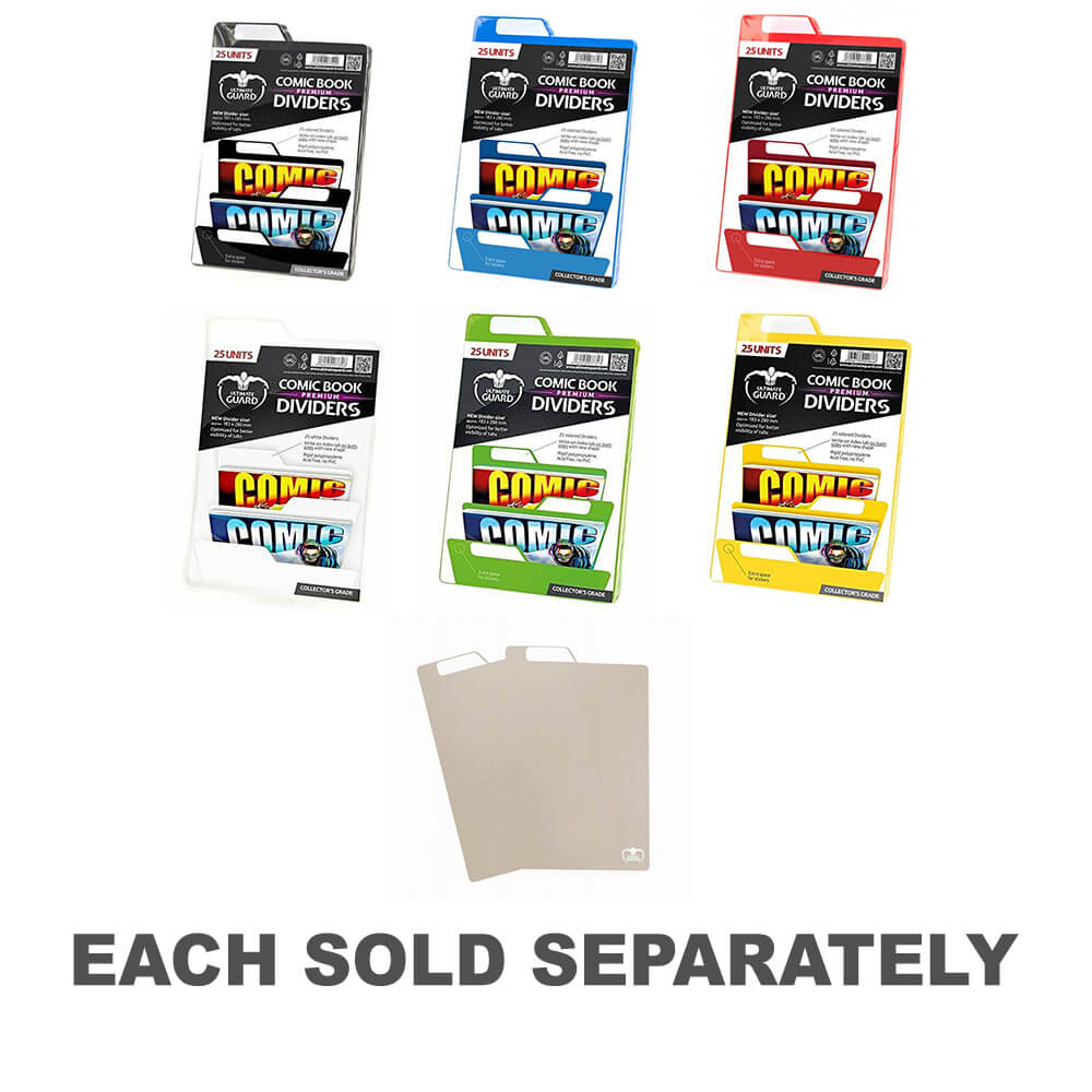 Ultimate Guard Premium Comic Book Dividers 25pkBlack