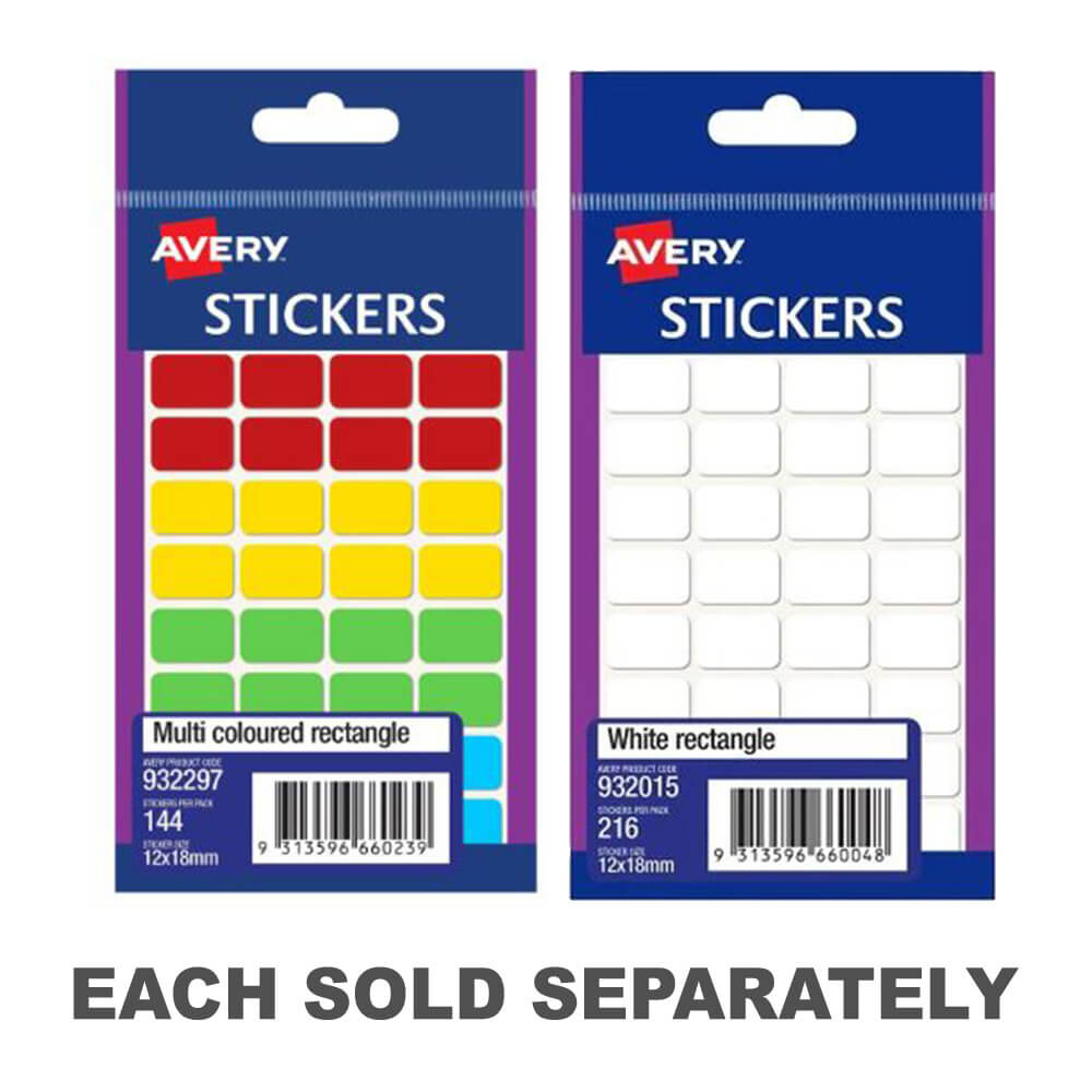 Avery Multi-purpose Rectangle Label (12x18)White