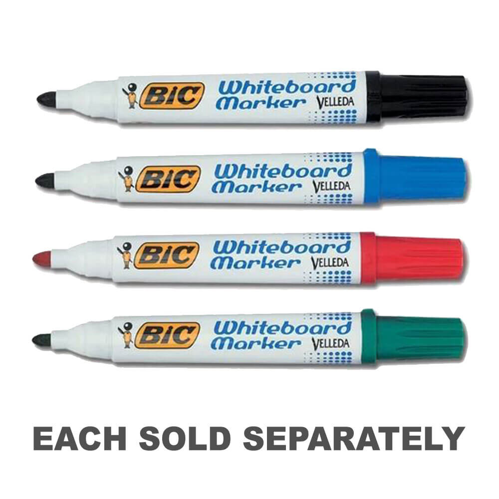 Bic Whiteboard Bullet Nib Marker (Box of 12)Black