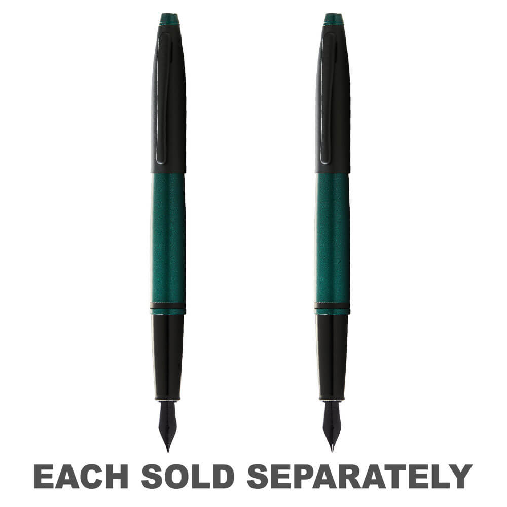 Cross Calais Fountain Pen (Matte Green/Black)Fine