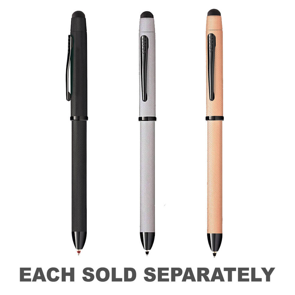 Cross Tech3  Brushed Diamond Pattern Ballpoint PenR/Gold