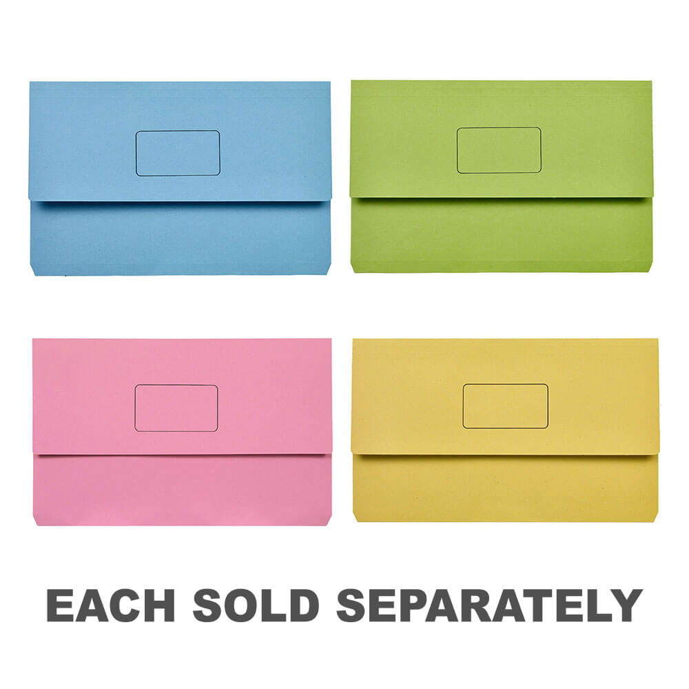 Marbig Slimpick Document Wallet (Foolscap)Blue