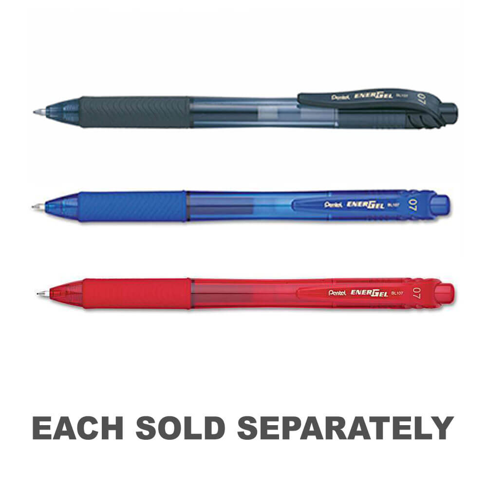 Pentel EnerGel-X Retractable Roller Gel Pen (0.7mm)Black