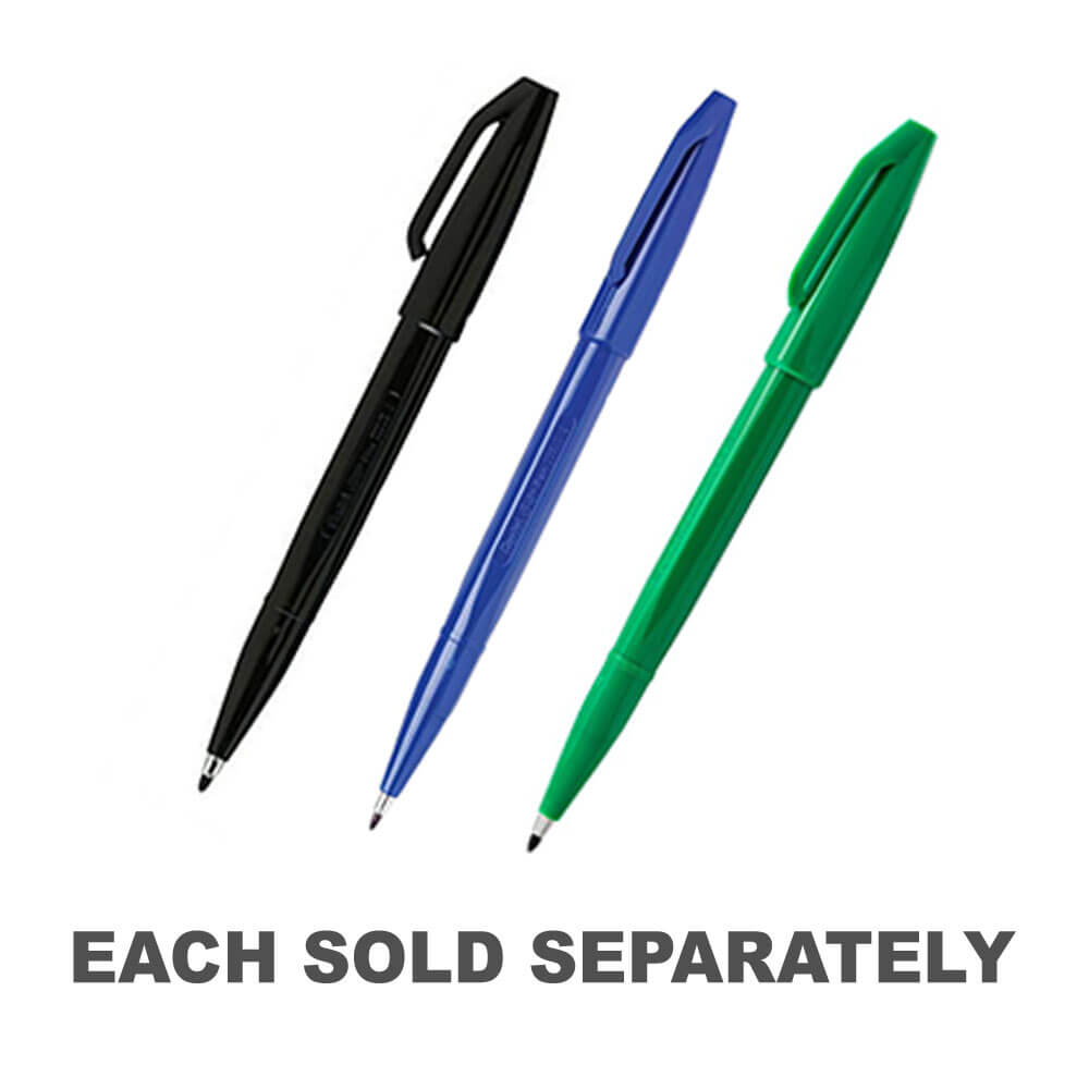 Pentel Fineliner Bullet Point Sign Pen (0.8mm)Black