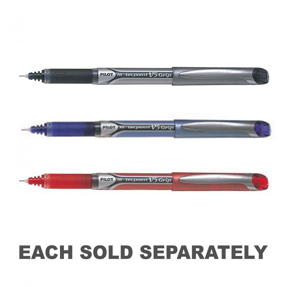 Pilot V5 Grip Liquid Ink Extra Fine Rollerball PensBlack