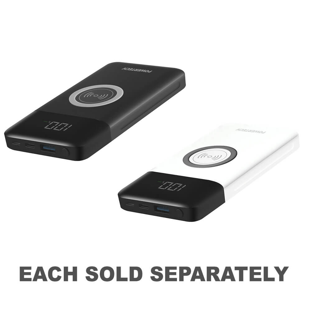 Powertech Power Bank and Wireless Charger 10,000mAhBlack