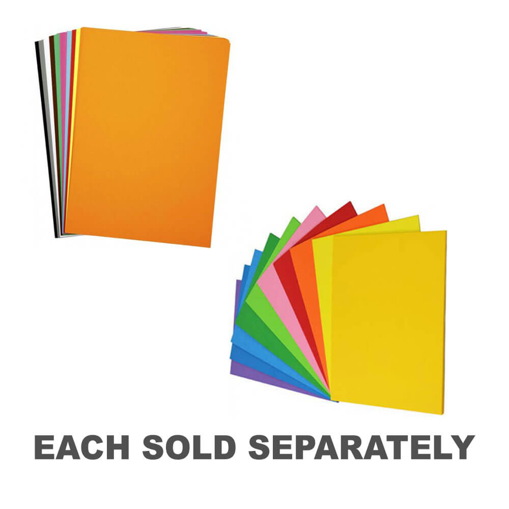 Rainbow Cover Paper 125gsm Assorted (250pk)A3
