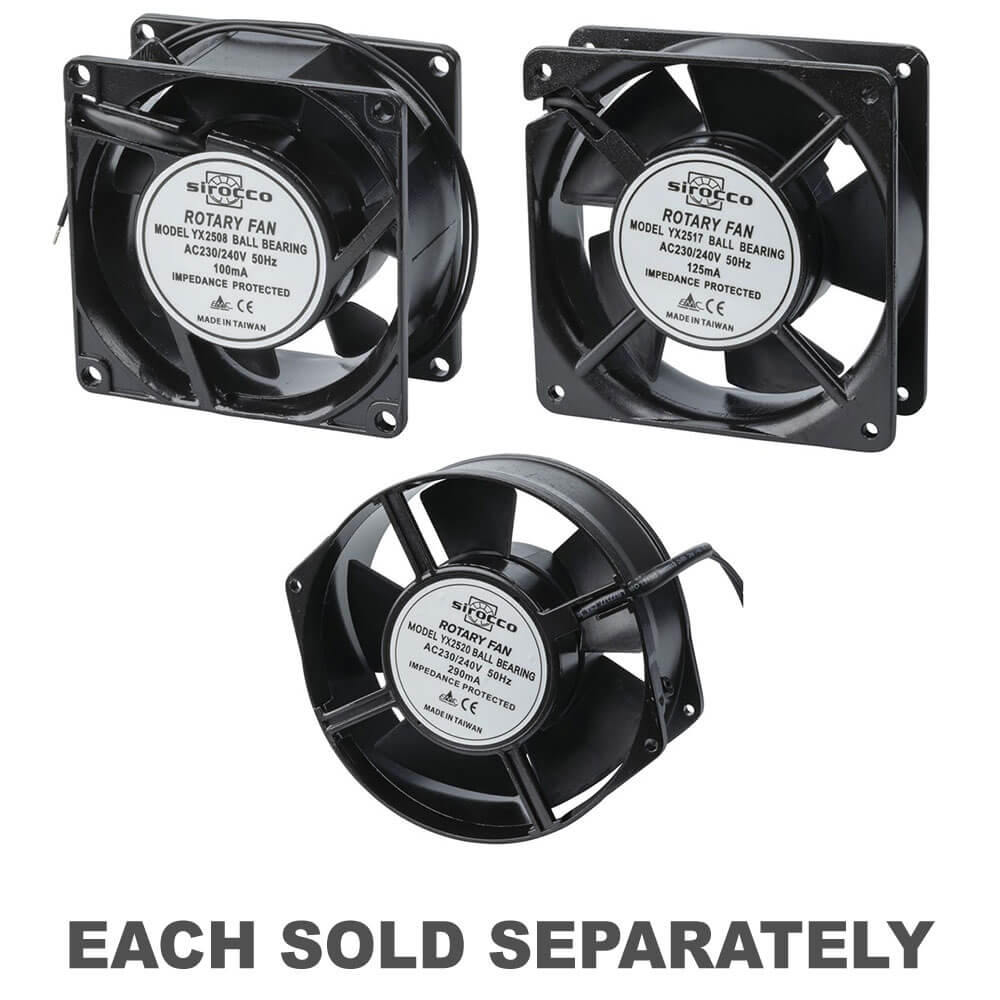 Sirocco Ball Bearing Fan (240VAC)120mm