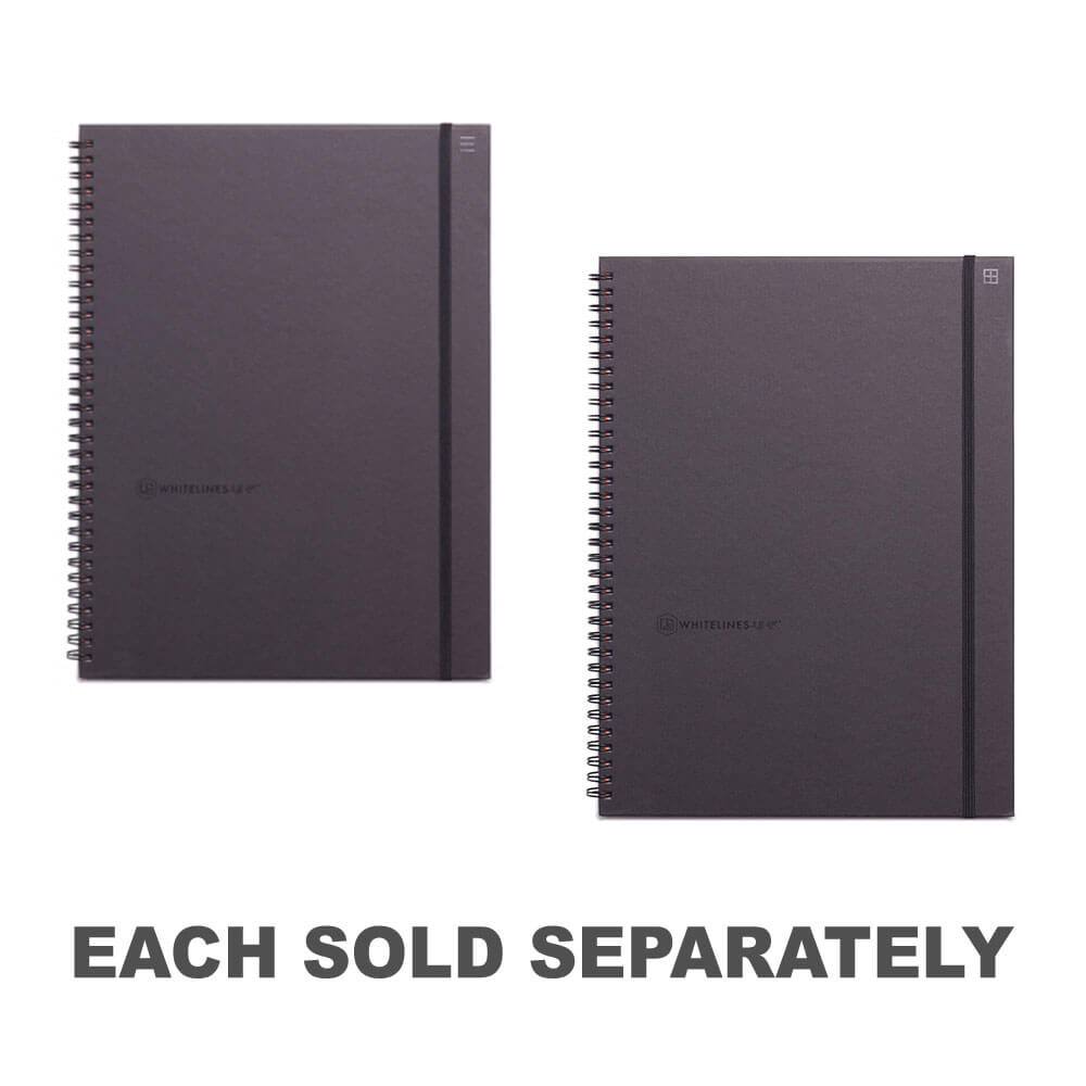 Whitelines Spiral Notebook A4 Black 160 page5mm