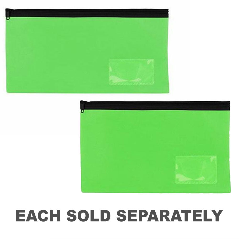 Celco Bright Pencil Case w/ 1 Zip (Lime Green)Medium