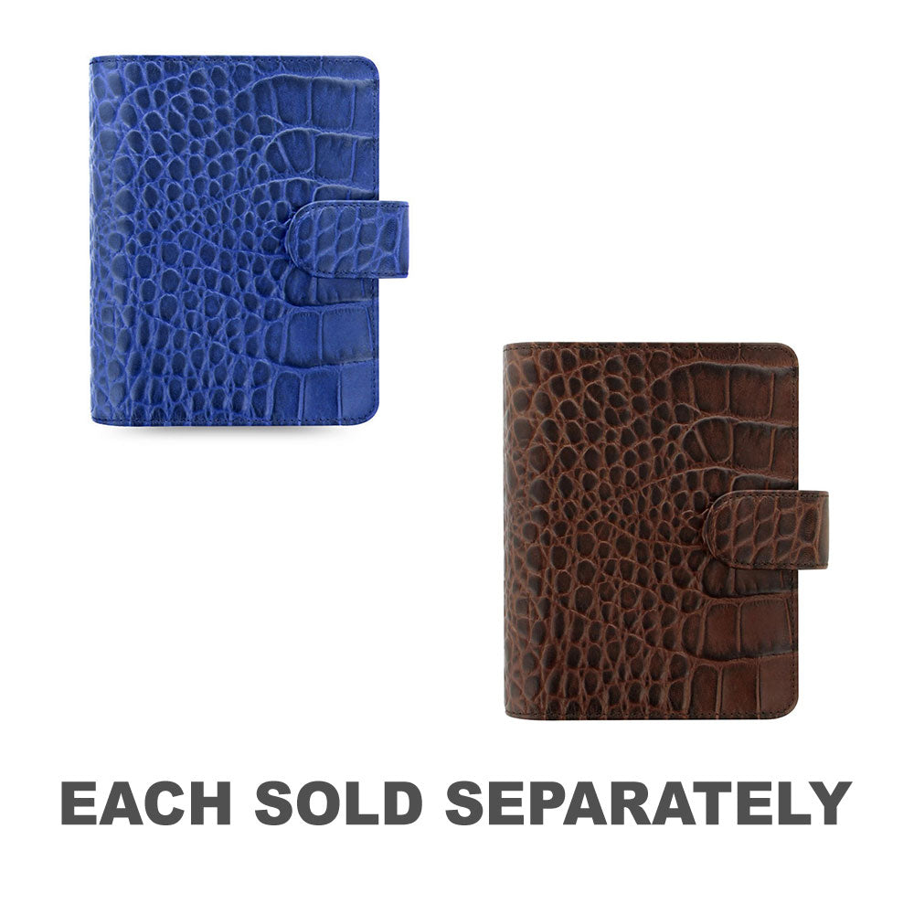 Filofax Classic Pocket Croc OrganiserIndigo
