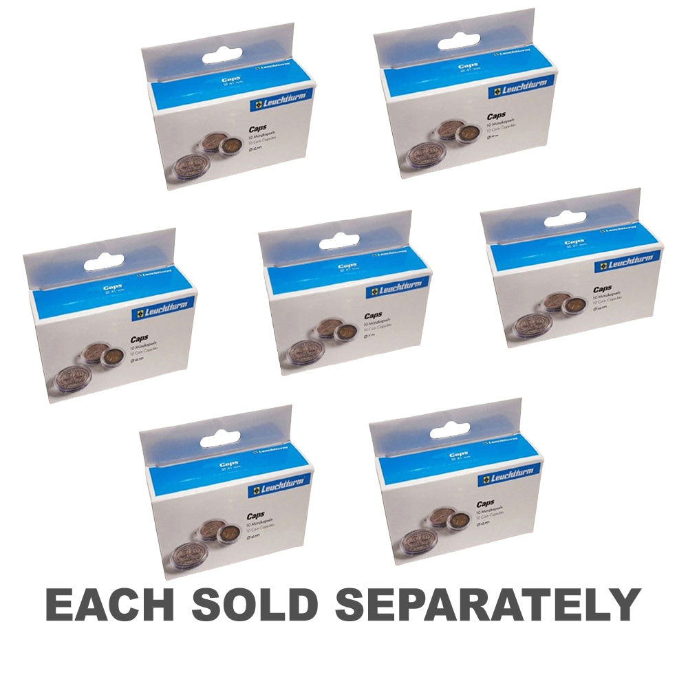 Leuchtturm Coin Capsules 10pk (from Size 40-49)40mm