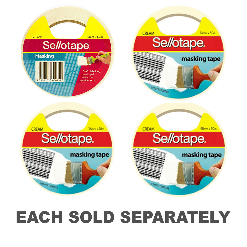Sello Cream Masking Tape18mmx50m