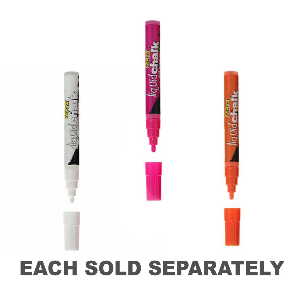 Texta Wet Wipe Liquid Chalk MarkersOrange