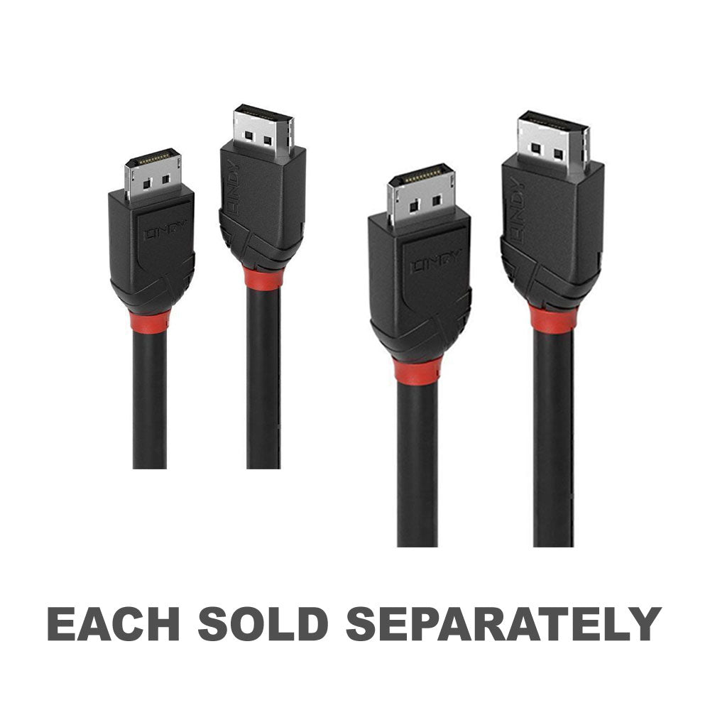 Lindy DisplayPort 1.4 Cable Black Line1m