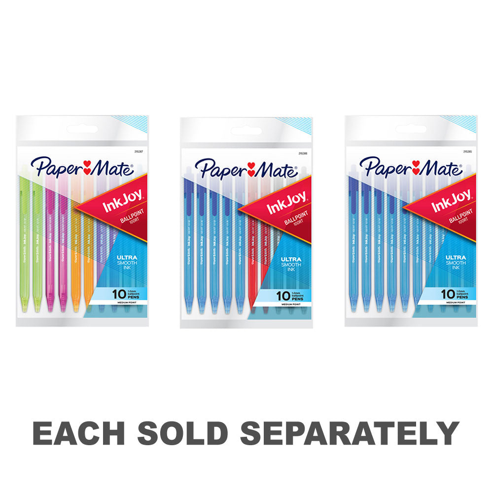 Paper Mate 10-Pack Inkjoy 100RT Ballpen (Box of 12)Blue