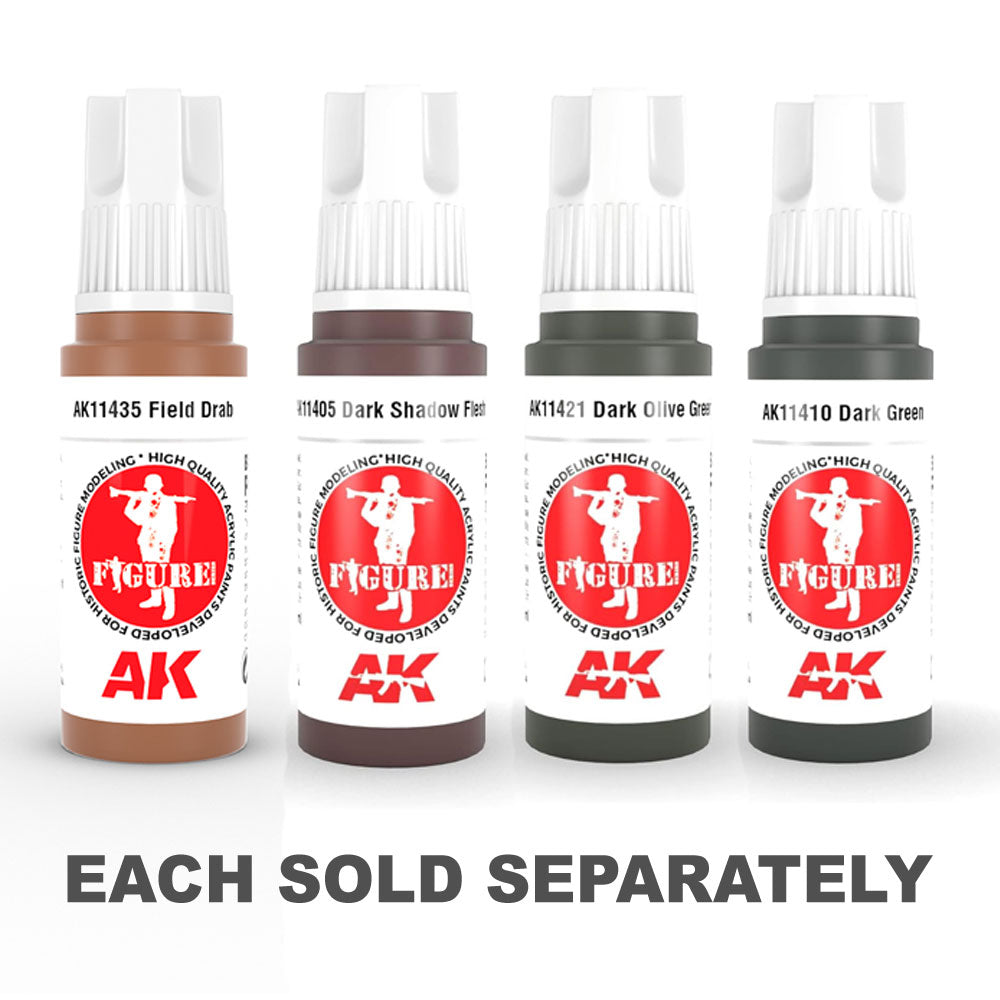 AK Interactive 3Gen Dark Figures Acrylic 17mLField Drab