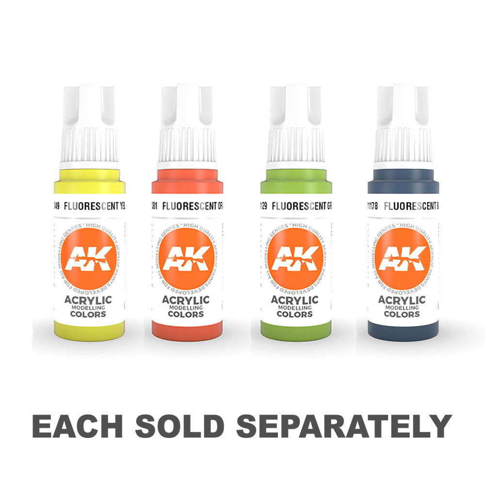 AK Interactive 3Gen Fluorescent Acrylic Paint 17mLGreen
