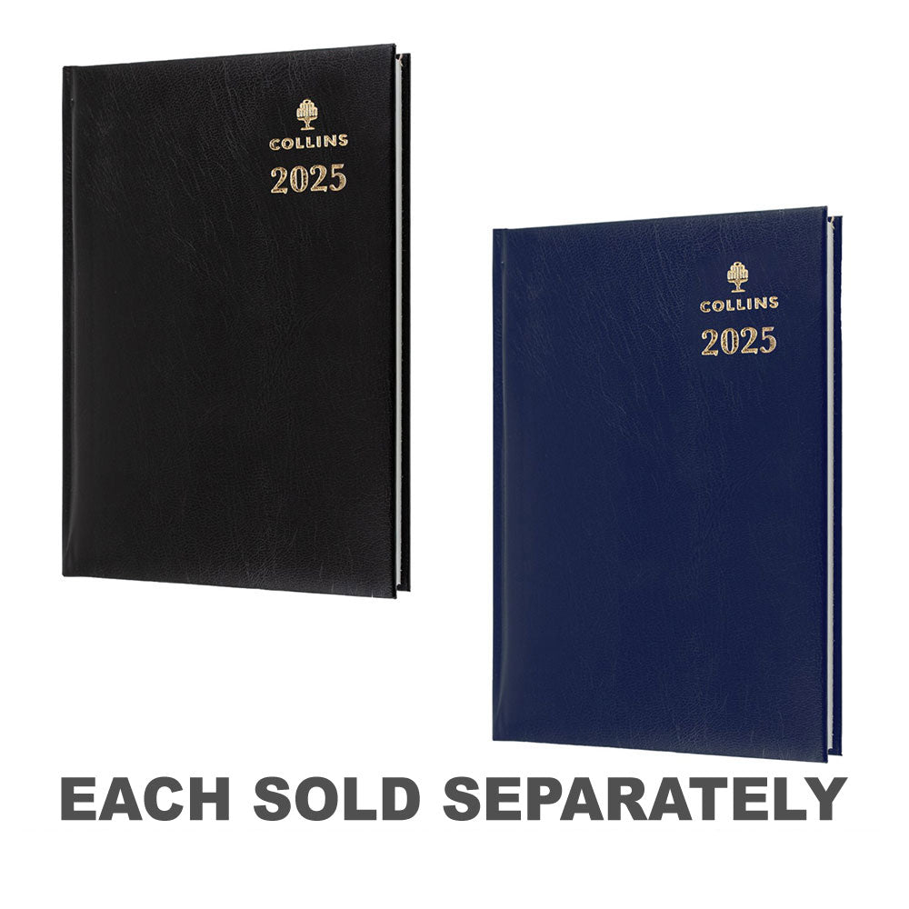 Collins Sterling A5 Day to Page 2025 DiaryBlack