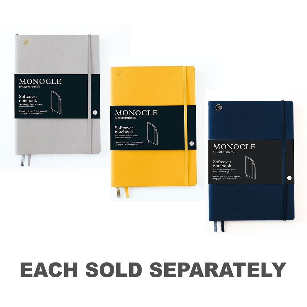Leuchtturm Monocle Softcover Dotted Notebook A6Light Grey
