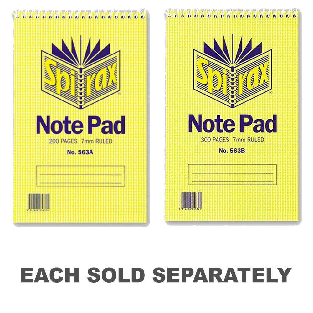 Spirax Short Hand Top Opening Notebook 10pk200pg