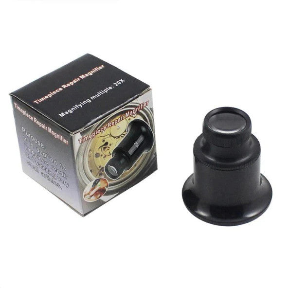Eye Magnifier 20X 30Mm Double Acrylic Lens Thermoplastic Watchmaker Jewelry