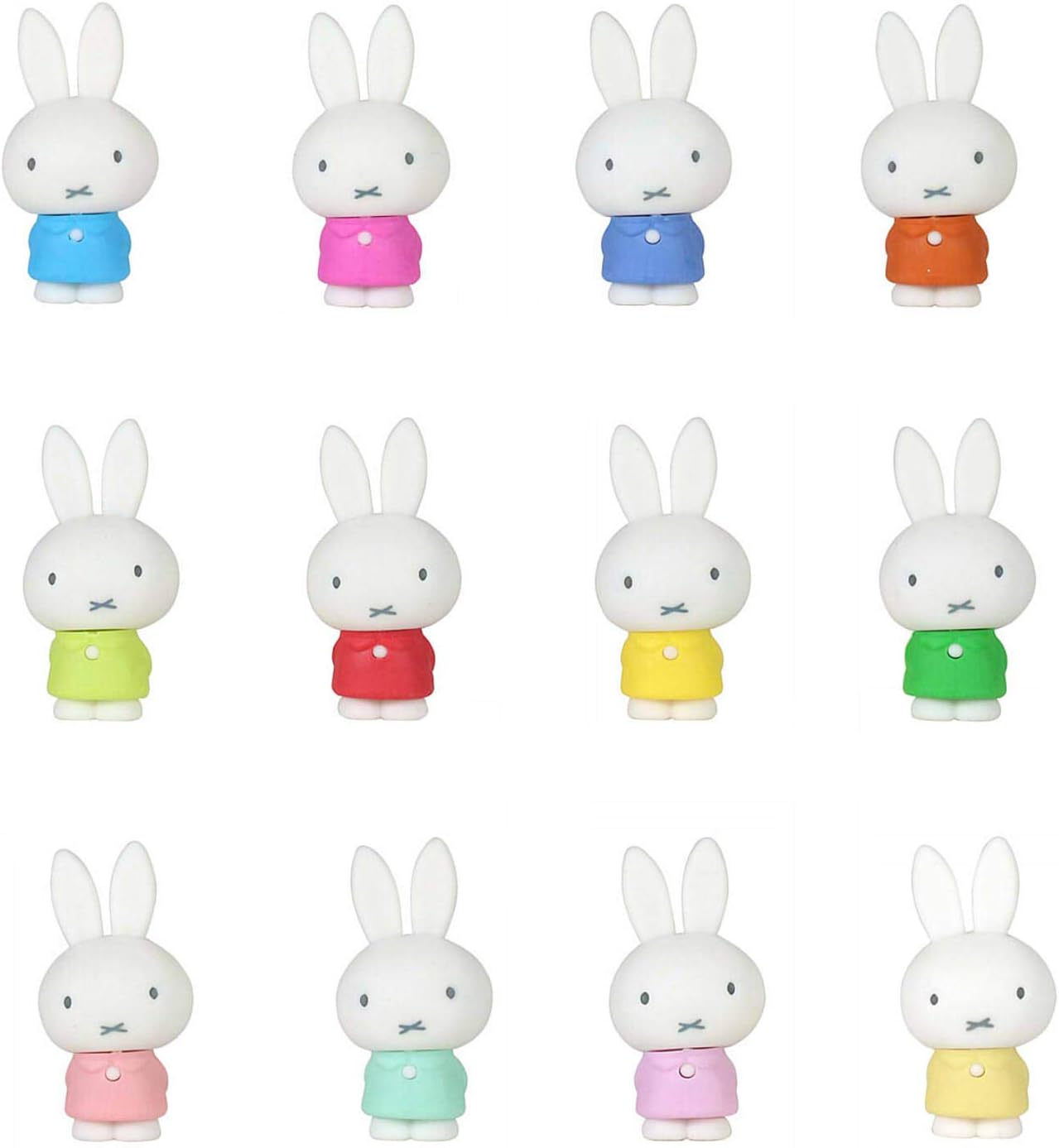 KUTSUWA Miffy Eraser Set of 2 12 Pieces MF618-12P