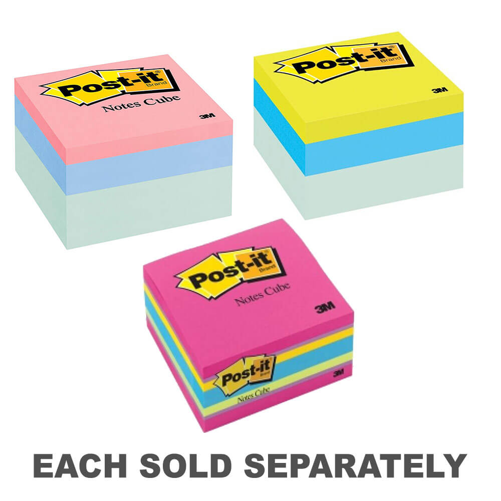 Post-it Cube Notes (76x76mm)Blue Wave